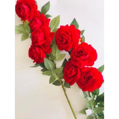 Цветы иск. Ветка розы большой 110см ар.0044-7